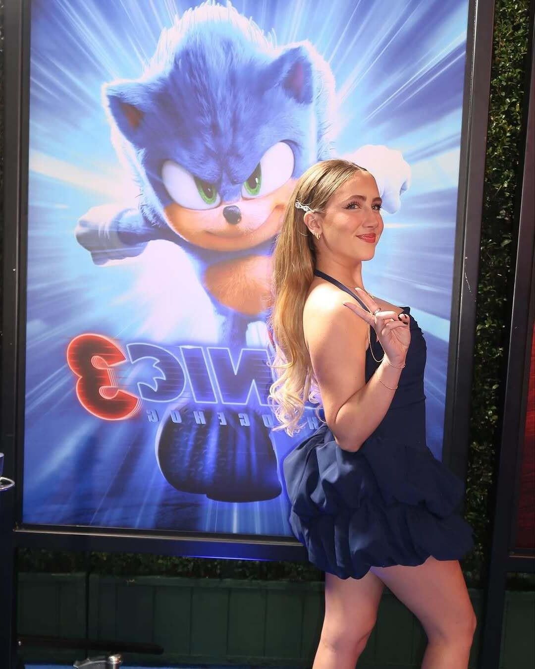 Ava Kolker L.A. estreia de Sonic The Hedgehog, //