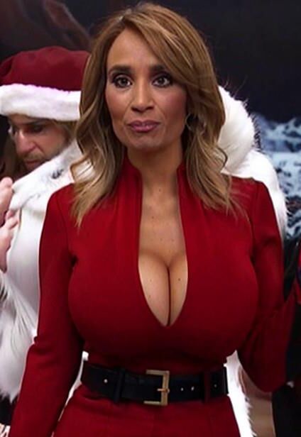 Rocio Martinez Burgos Weihnachts-TV-Feiertagskleid ai