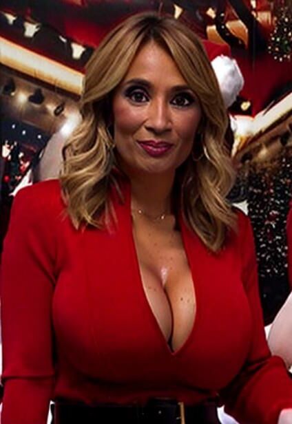 Rocio Martinez Burgos Weihnachts-TV-Feiertagskleid ai