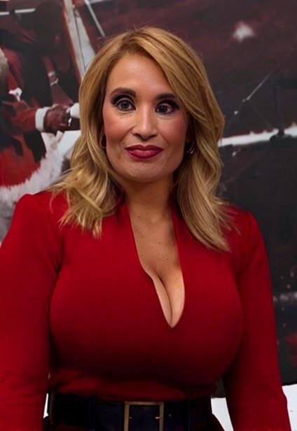 Rocio Martinez Burgos Weihnachts-TV-Feiertagskleid ai