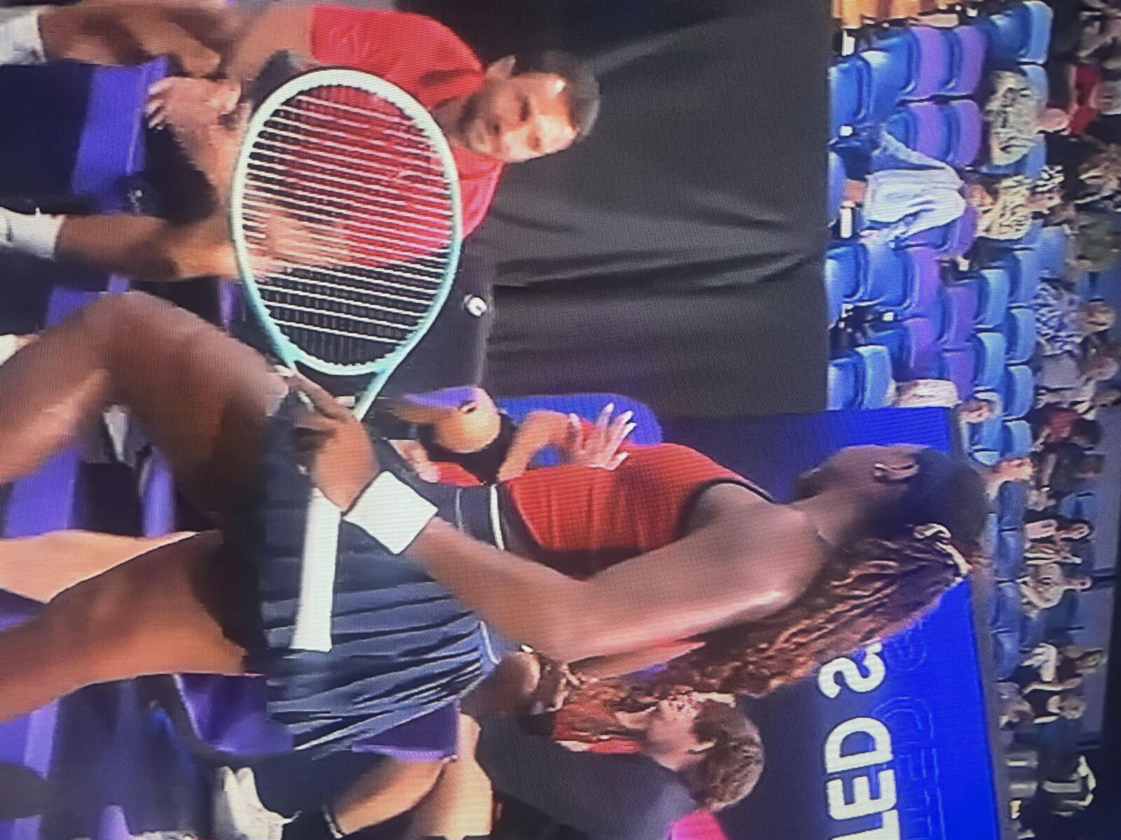 Moment amusant, tennis sexy