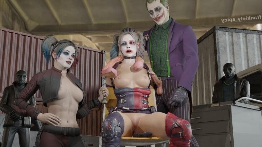 Harley Quinn en détresse prête à se faire baiser