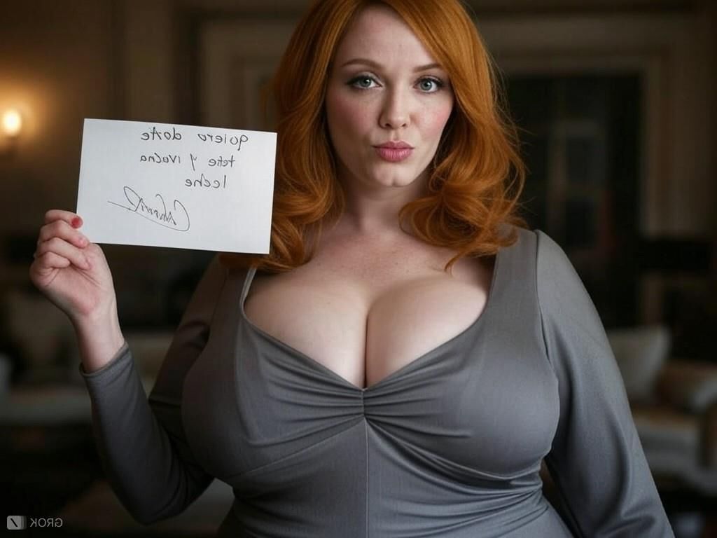 Christina hendricks grok ai leche milk mensagem atriz peituda