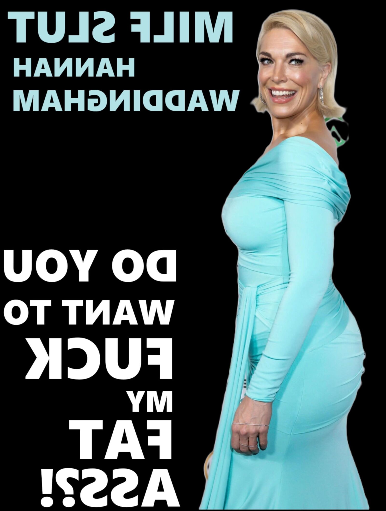 MILF vagabunda Hannah Waddingham; seios grandes, bunda gorda, quadris largos;