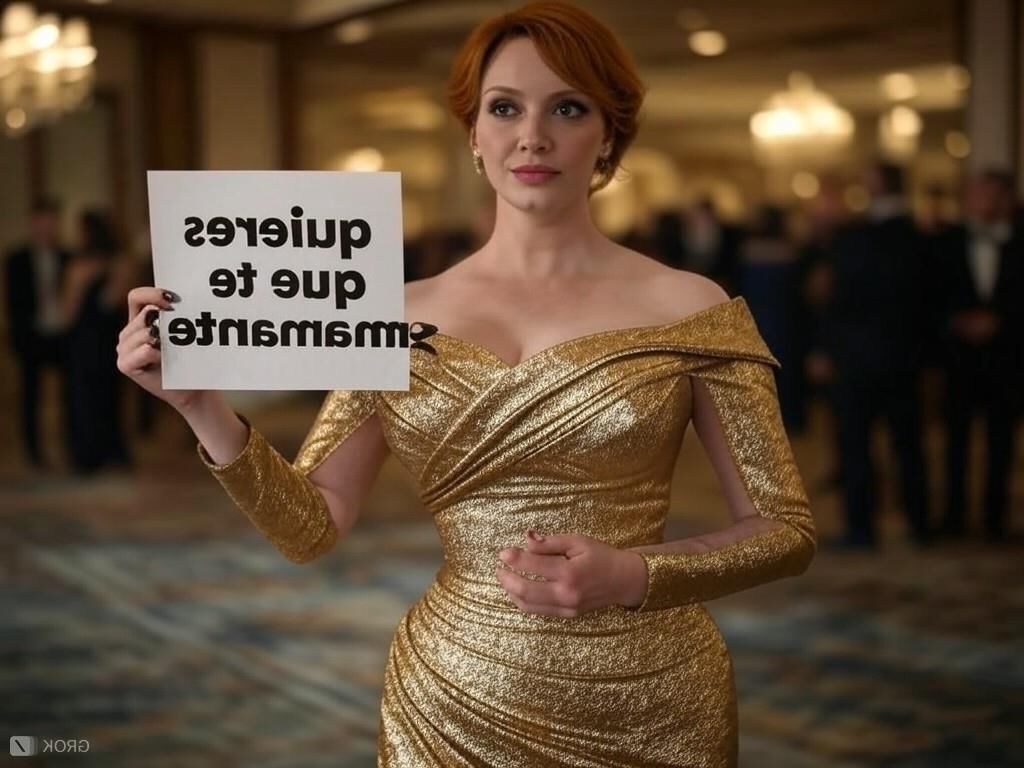 Christina hendricks grok ai leche milk mensagem atriz peituda