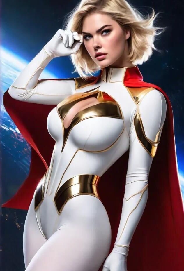 Kate Upton Power Girl Butel Atriz Ai Cosplay