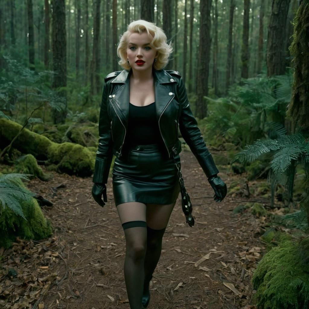 A.I. Marilynn Monroe dans les bois