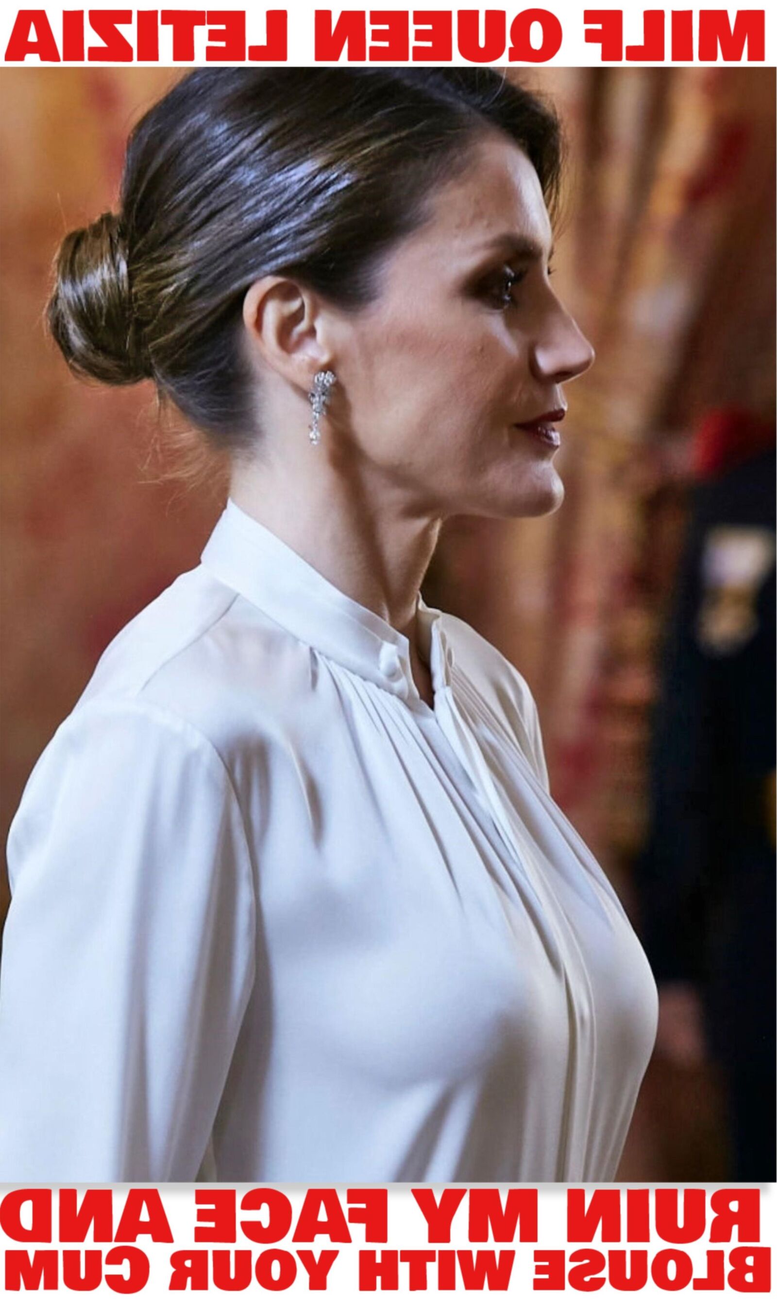 Royal milf sperme reine reine du letizia, elle adore nous taquiner