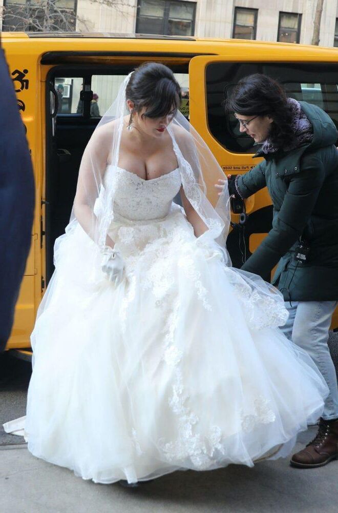 SELENA GOMEZ STUNS IN A WEDDING DRESS FILMING 