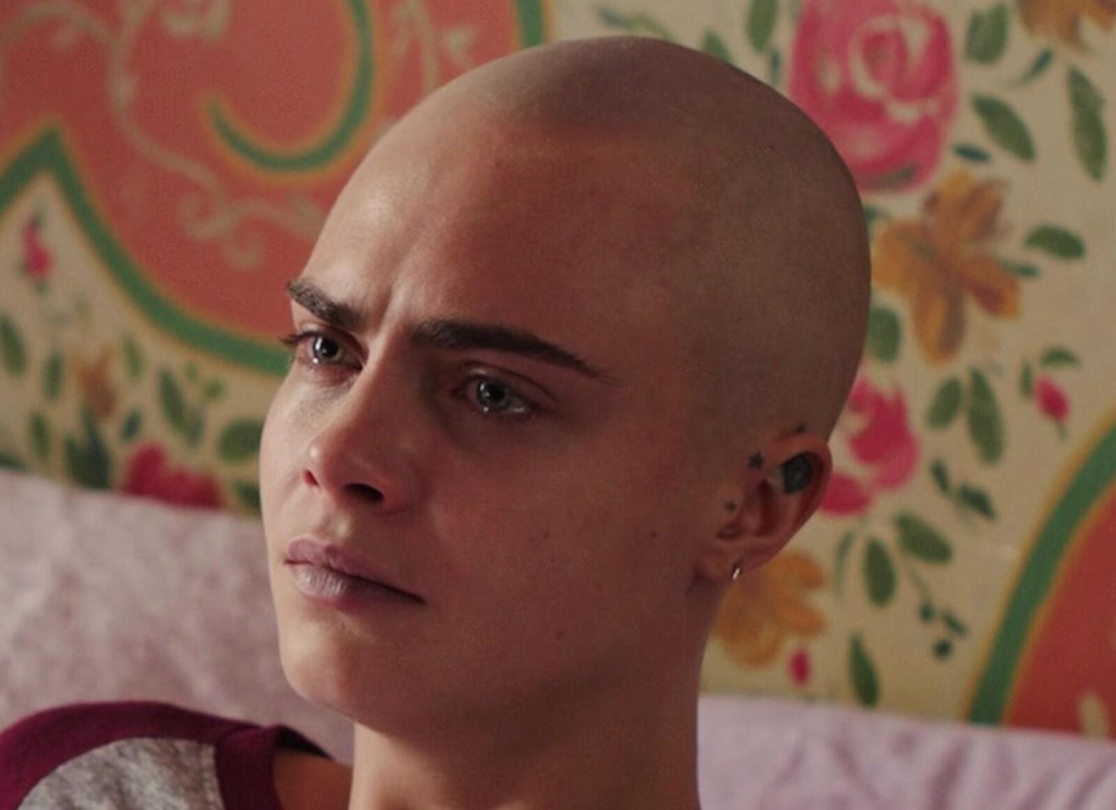 Cara Delevingne Big Bald Shiny Head