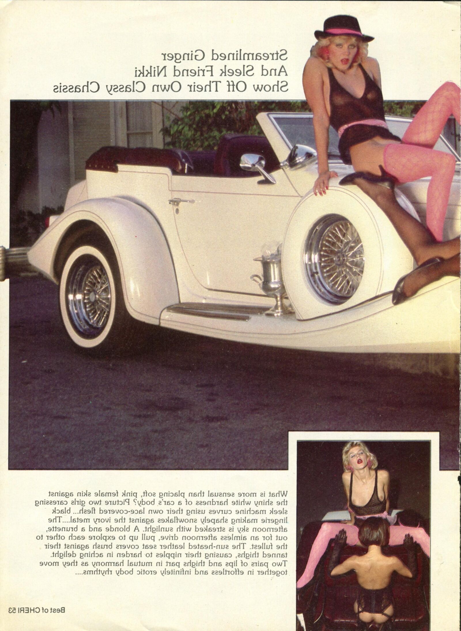 ginger lynn 'cheri v n' magazine ('luxury models')