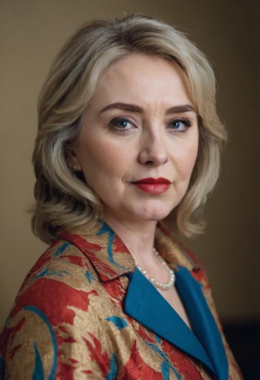 Young Hillary Clinton AI