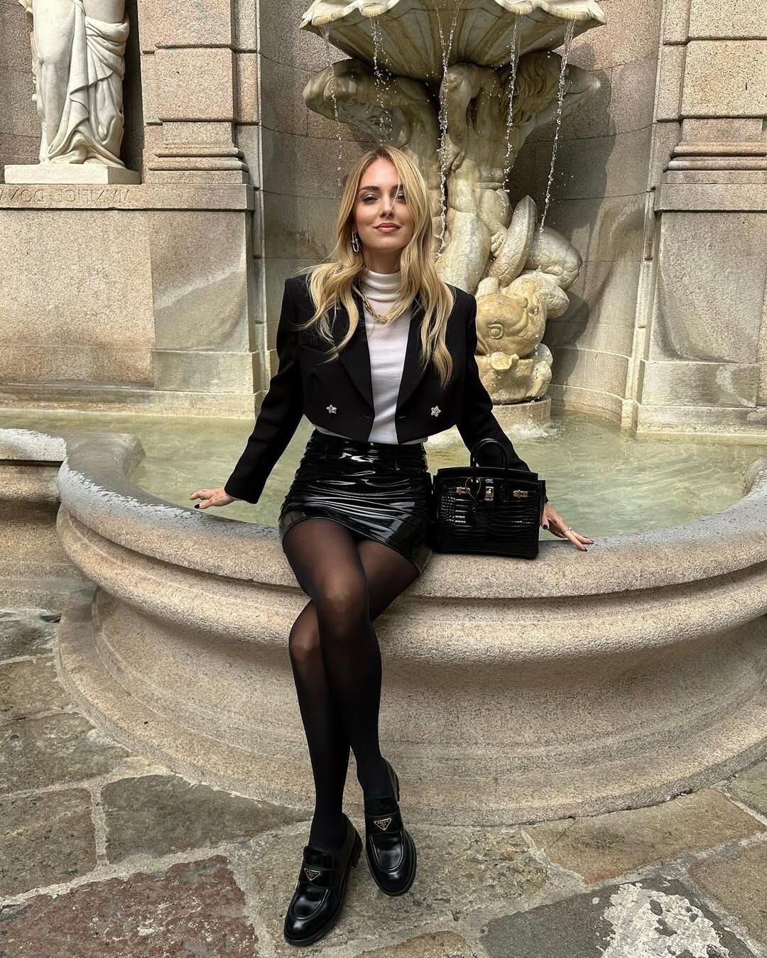 Chiara Ferragni italian slutty blonde influencer! 