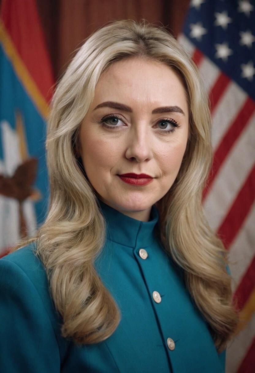 Young Hillary Clinton AI