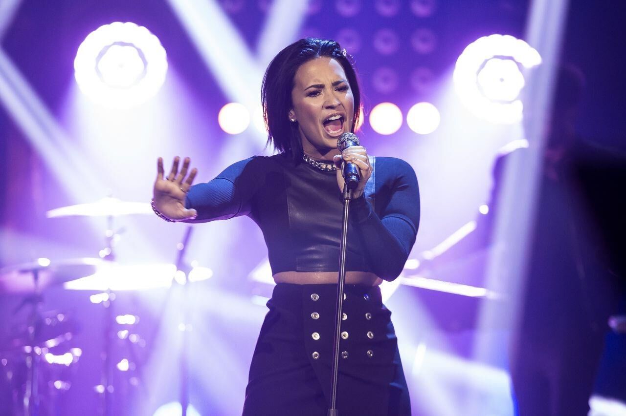 Demi Lovato - talk show em Senkveld na Noruega,