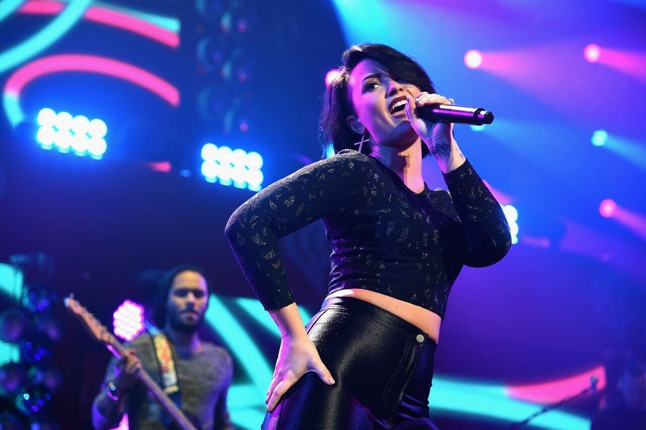 Demi Lovato Performs at . KDWB’s Jingle Ball