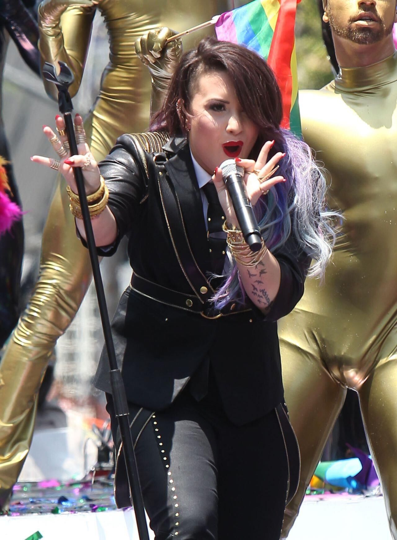 Demi Lovato Performs at the Pride Parade