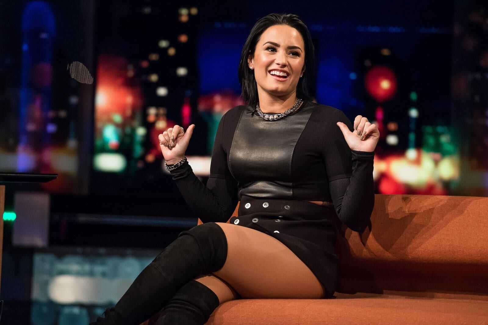 Demi Lovato - talk show em Senkveld na Noruega,