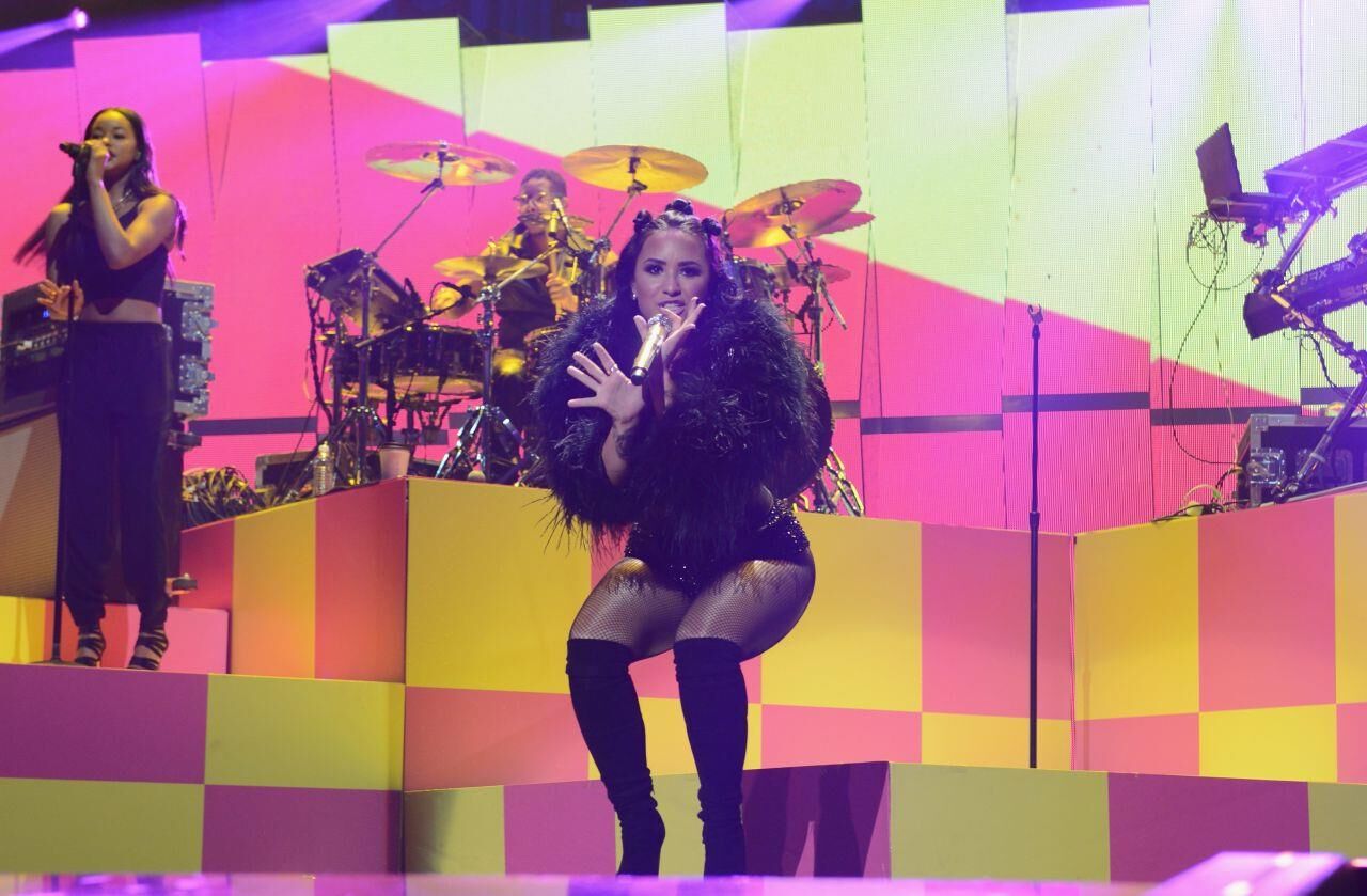 Demi Lovato se produit au Iheartradio Music Festival