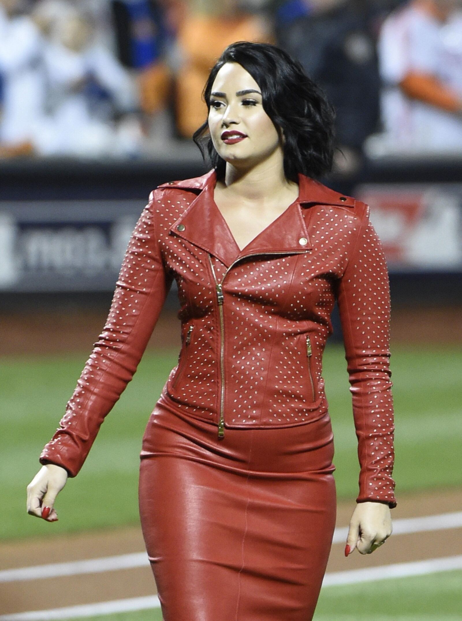 Demi Lovato – MLB World Series Game Four at the Citi Field