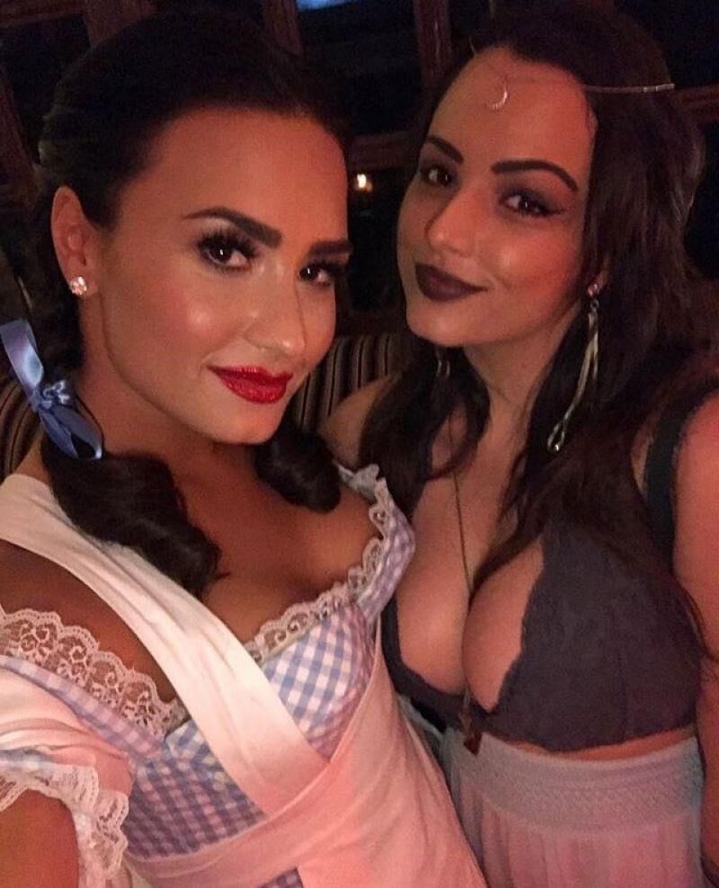 Demi Lovato at a Halloween Party