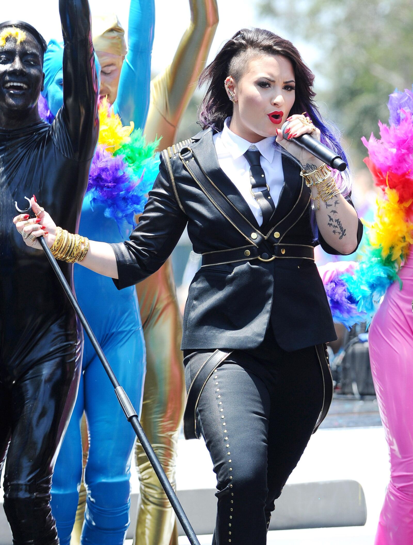 Demi Lovato Performs at the Pride Parade