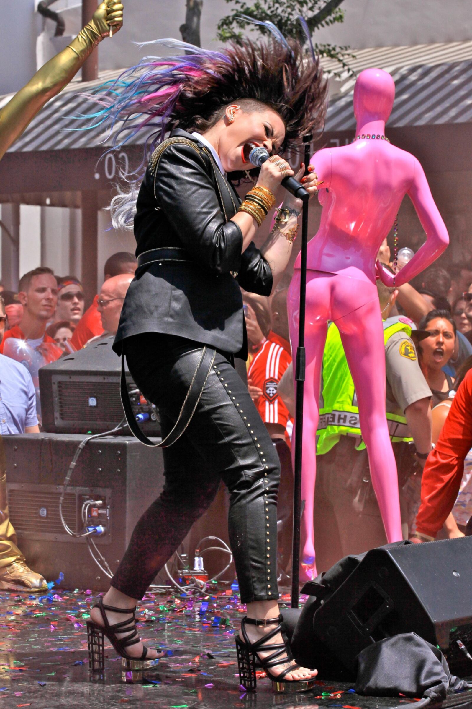 Demi Lovato Performs at the Pride Parade