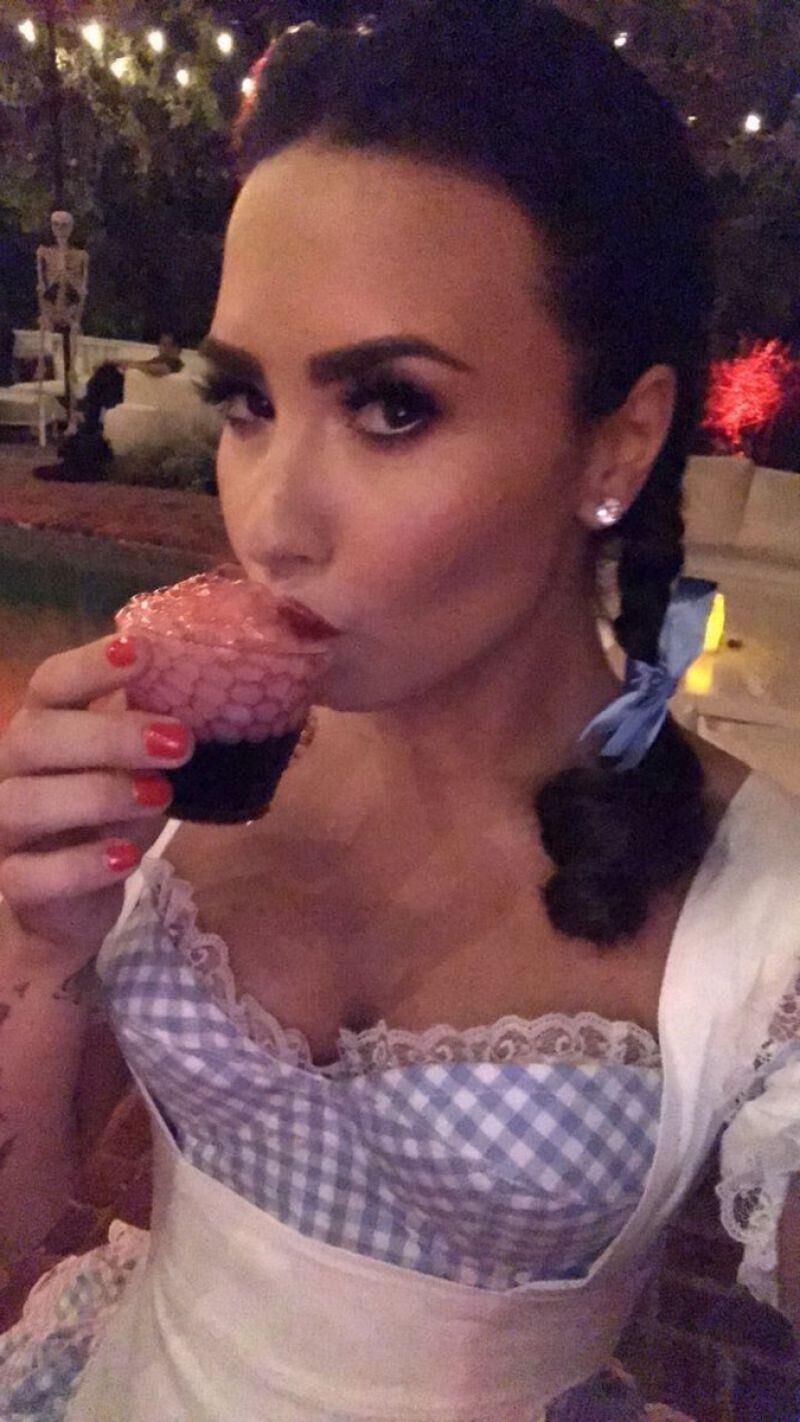 Demi Lovato at a Halloween Party