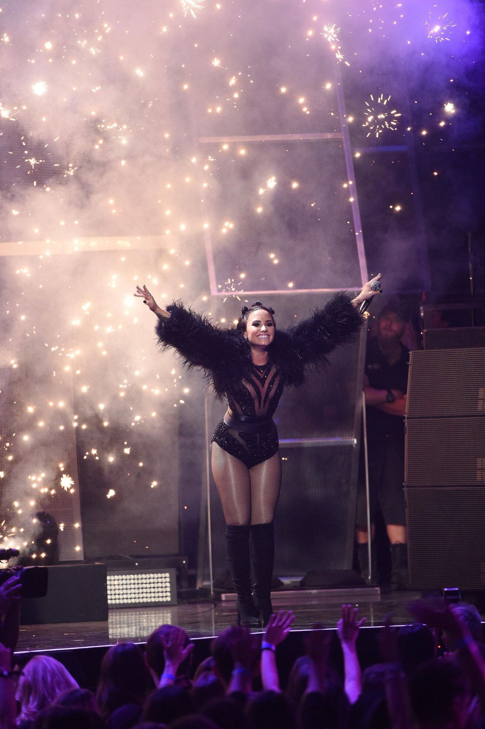 Demi Lovato se produit au Iheartradio Music Festival