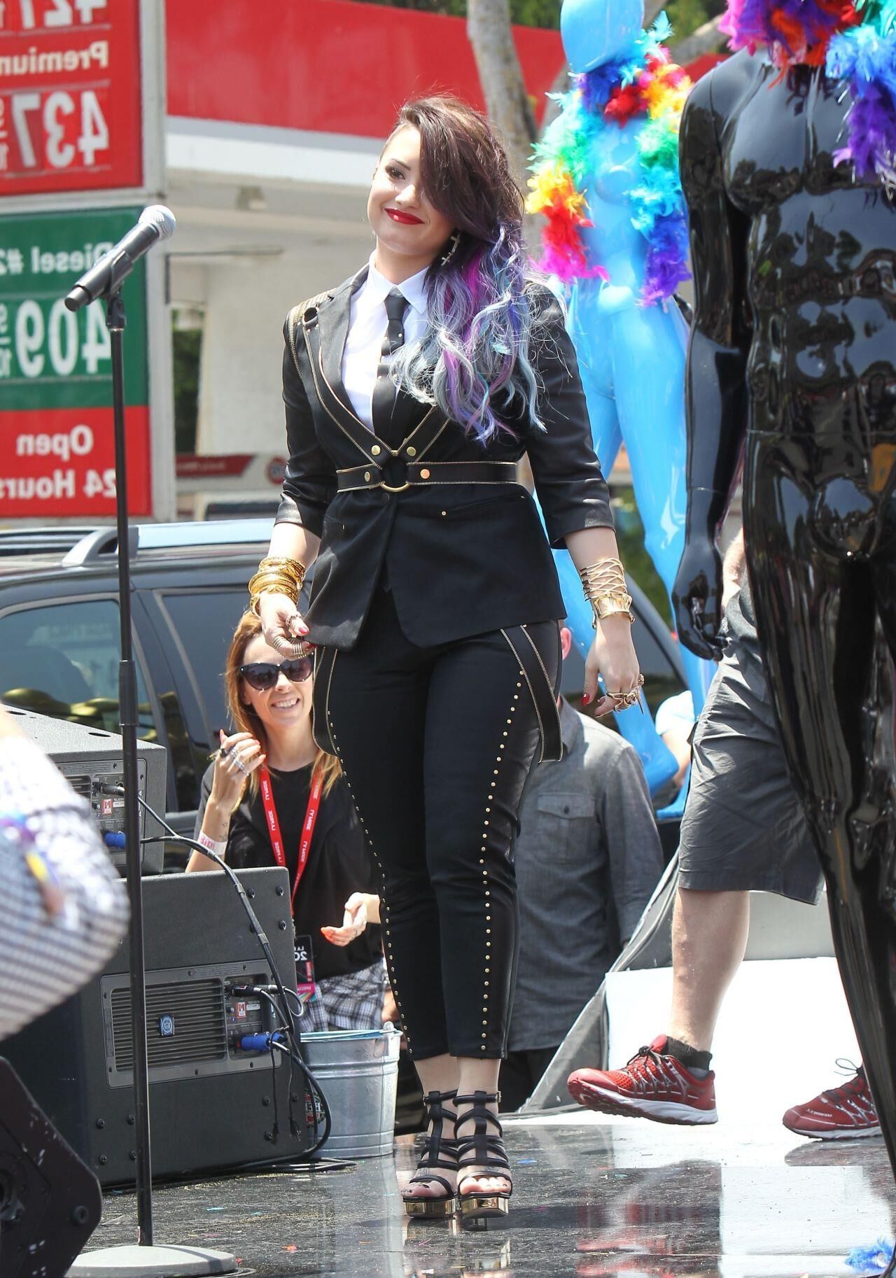 Demi Lovato Performs at the Pride Parade