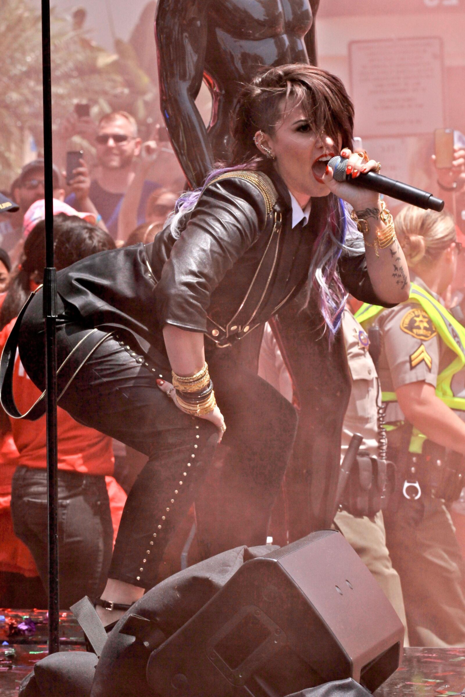 Demi Lovato Performs at the Pride Parade