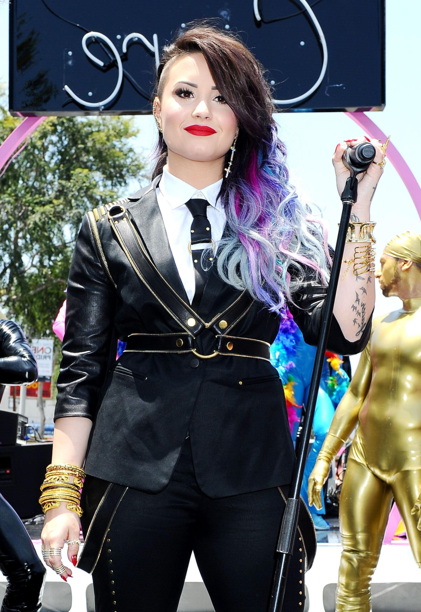 Demi Lovato Performs at the Pride Parade