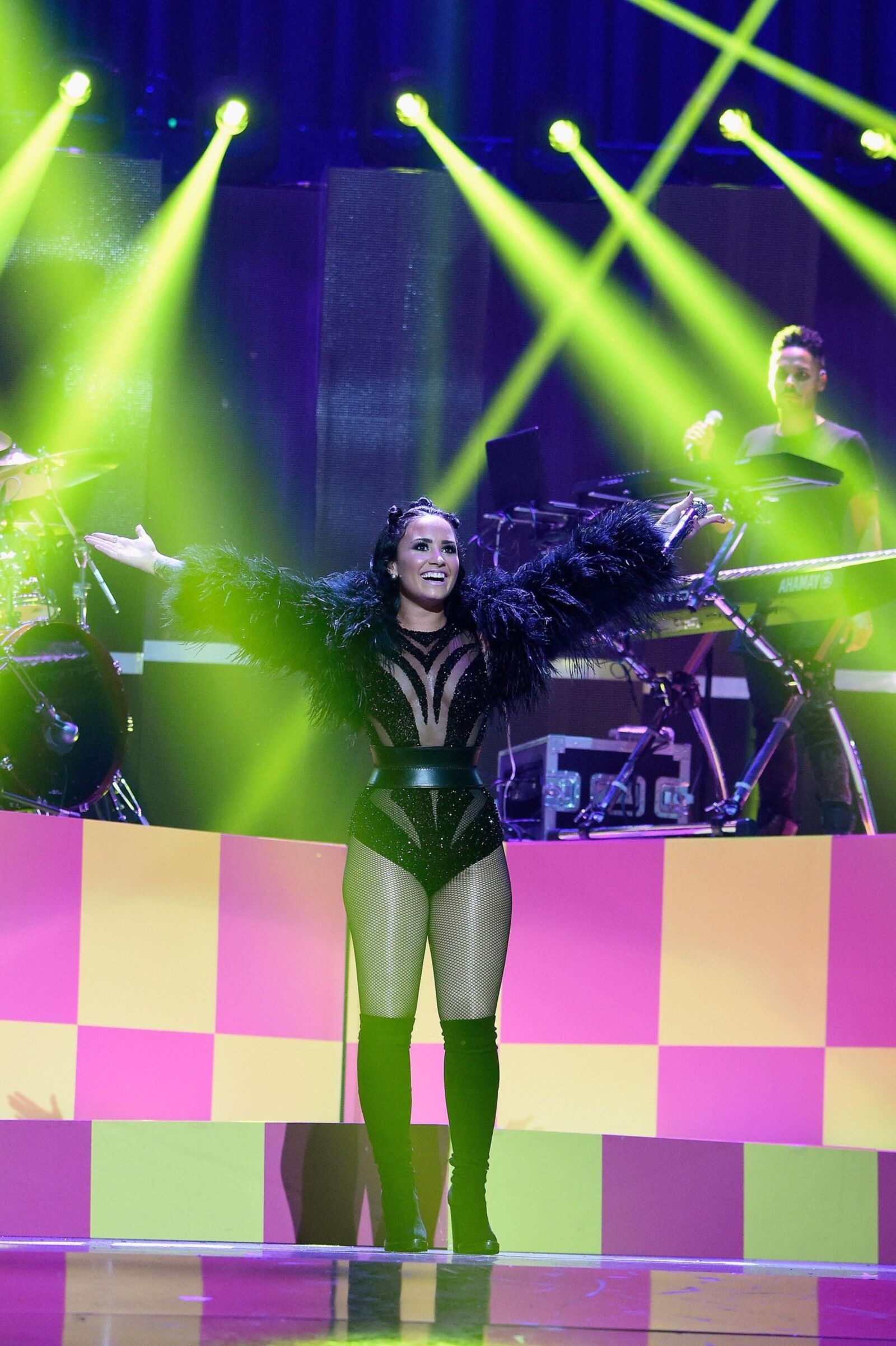 Demi Lovato se produit au Iheartradio Music Festival