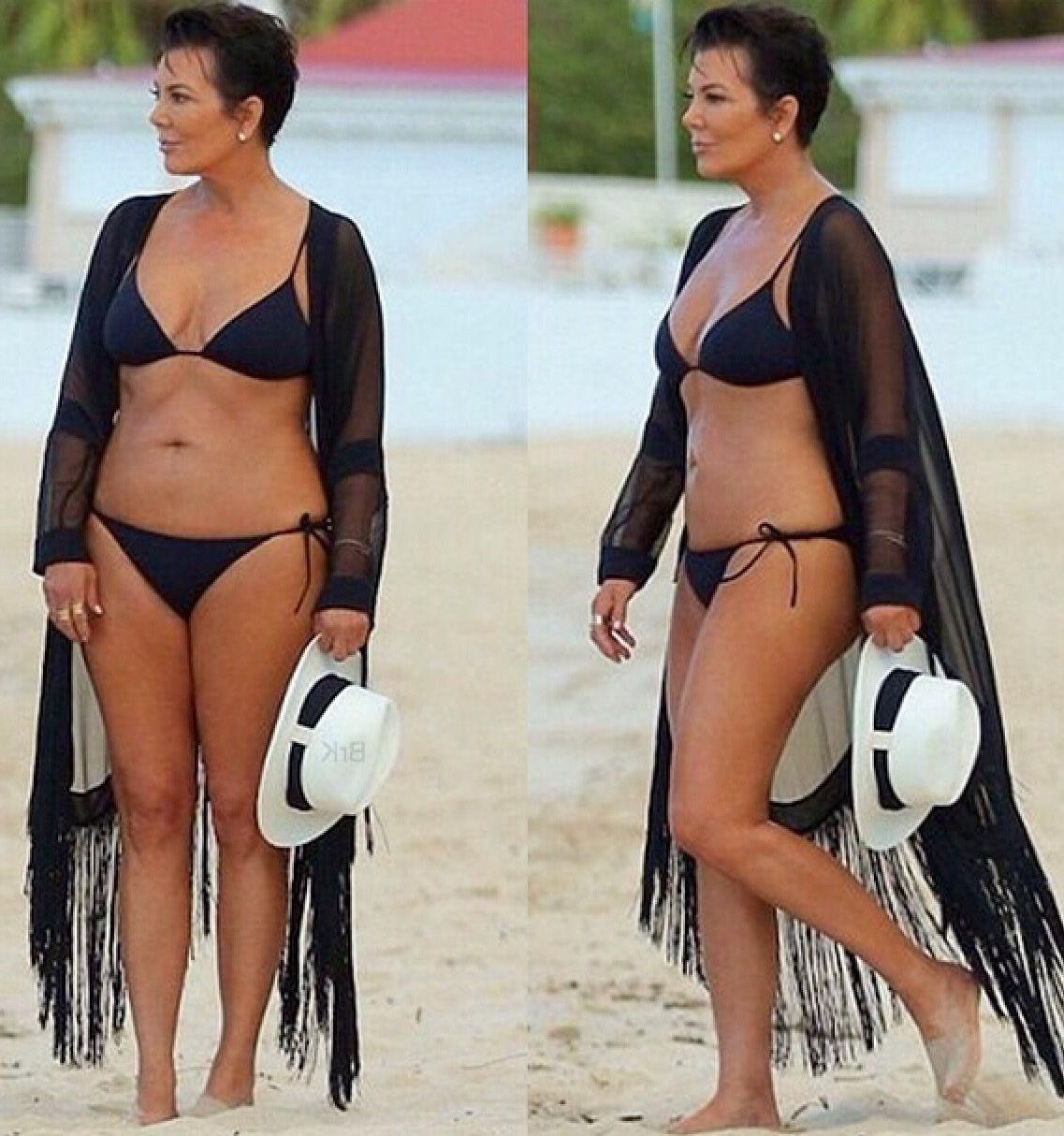 Большие сиськи Big Butt Gilf Kris Jenner, Kardashian Milf Mother