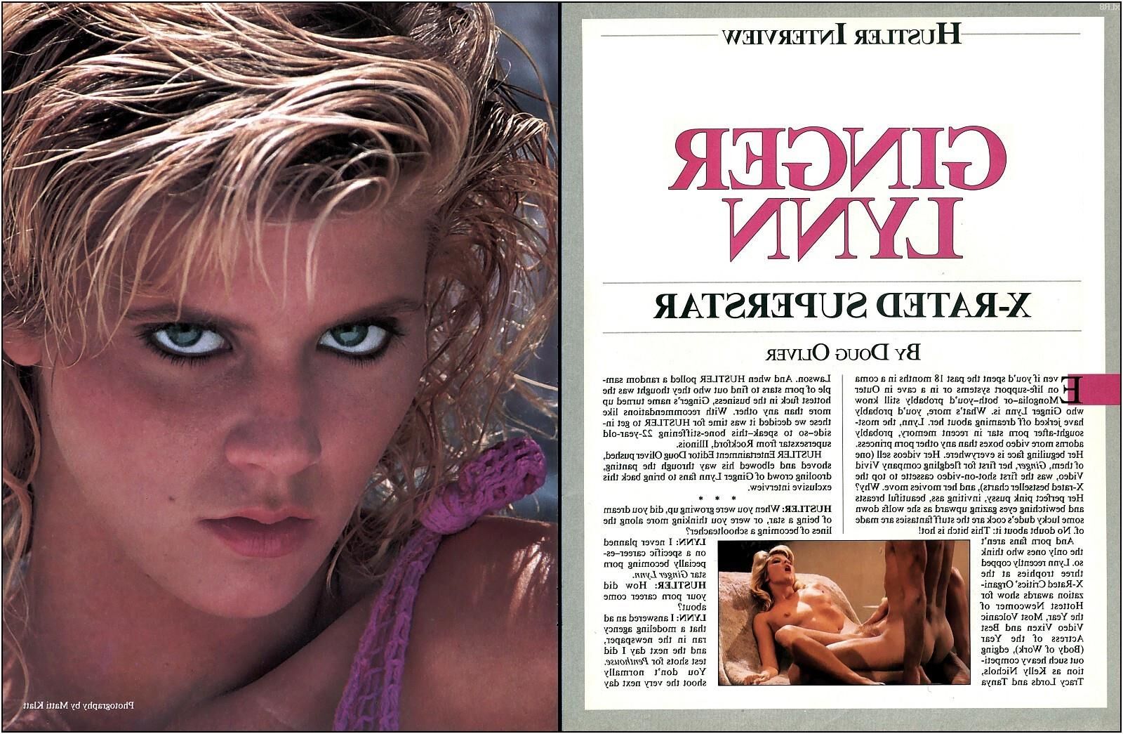 Ginger Lynn 'Hustler V N' Magazine