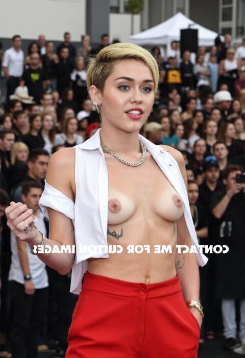 Miley Cyrus Goon燃料セクシーなおっぱい