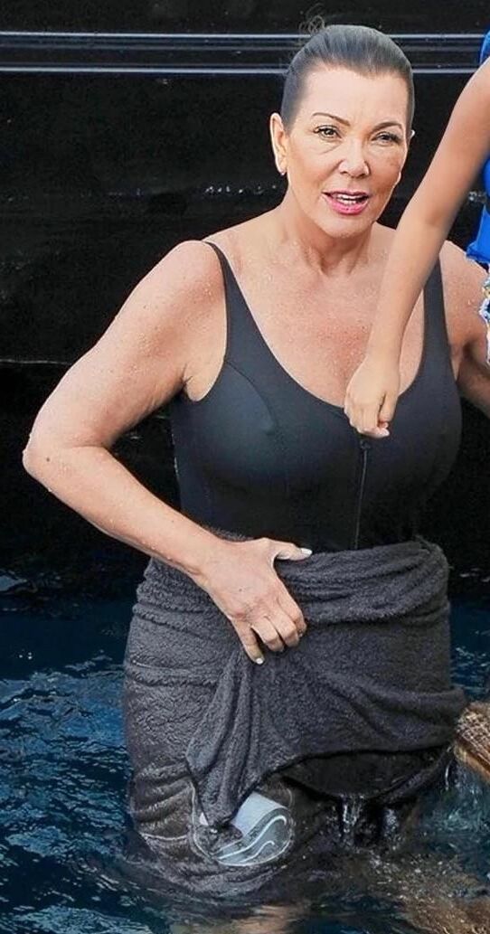 Большие сиськи Big Butt Gilf Kris Jenner, Kardashian Milf Mother