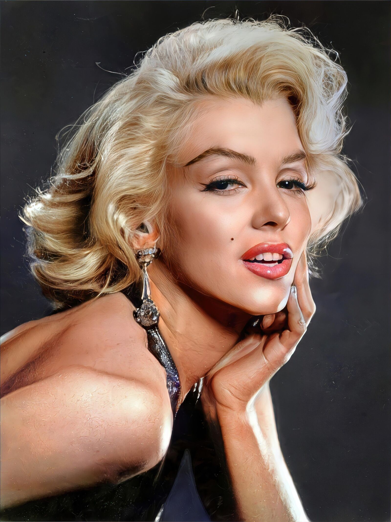 O rosto de Marilyn Monroe em ultra alta resolução III