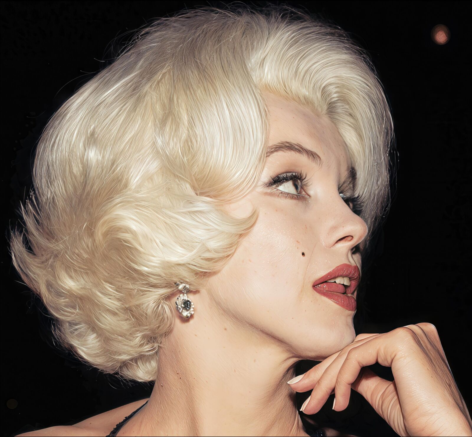 Le visage de Marilyn Monroe en ultra haute résolution III