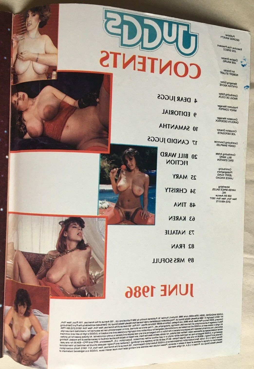 Christy Canyon 'Juggs v N' UK Magazine