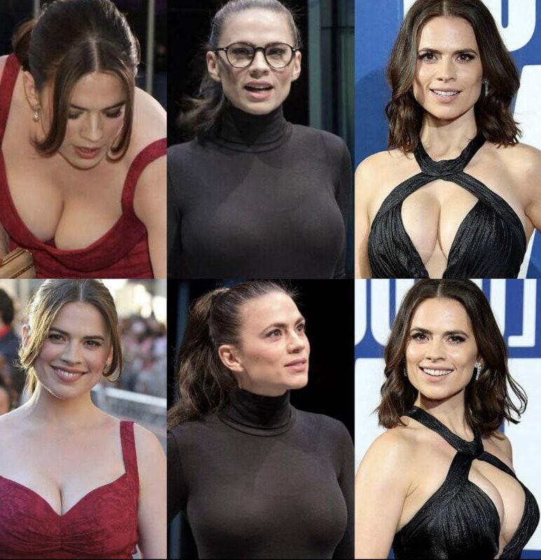Amante de los senos de Hayley Atwell