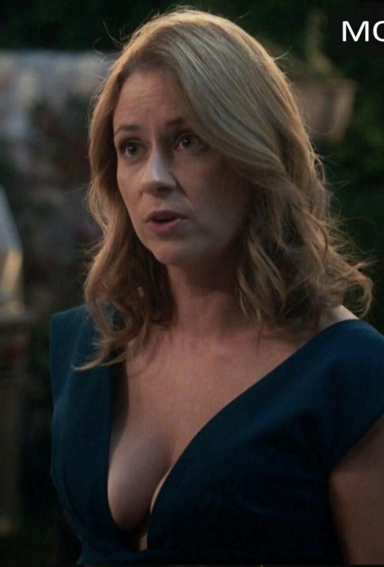 Jenna Fischer dividiendo juntos