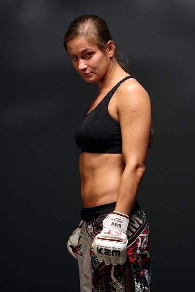 Polnische Prominente und MMA -Kämpfer Karolina Kowalkiewicz