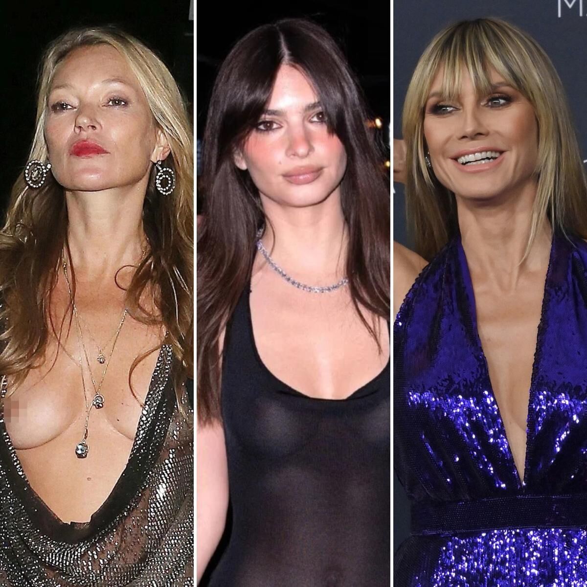 Heidi Klum Kate Moss und noch eine 