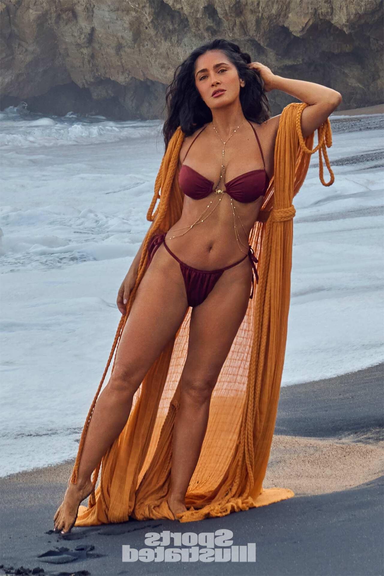 Salma Hayek Bikinis at . Great Tits . Great Body .
