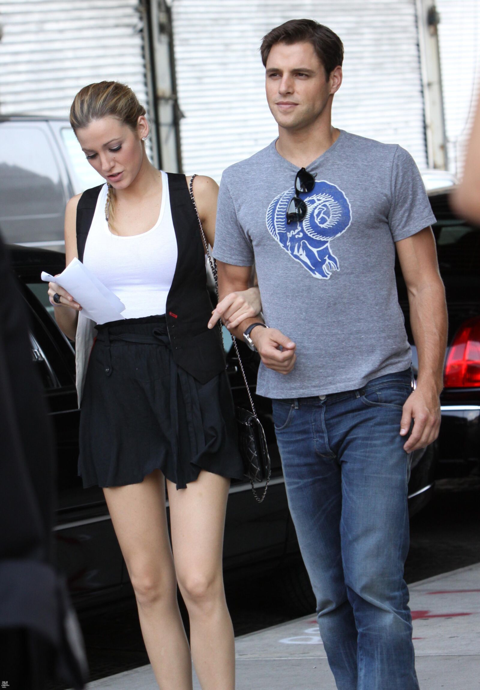 Blake Lively Drehing Gossip Girl, August,