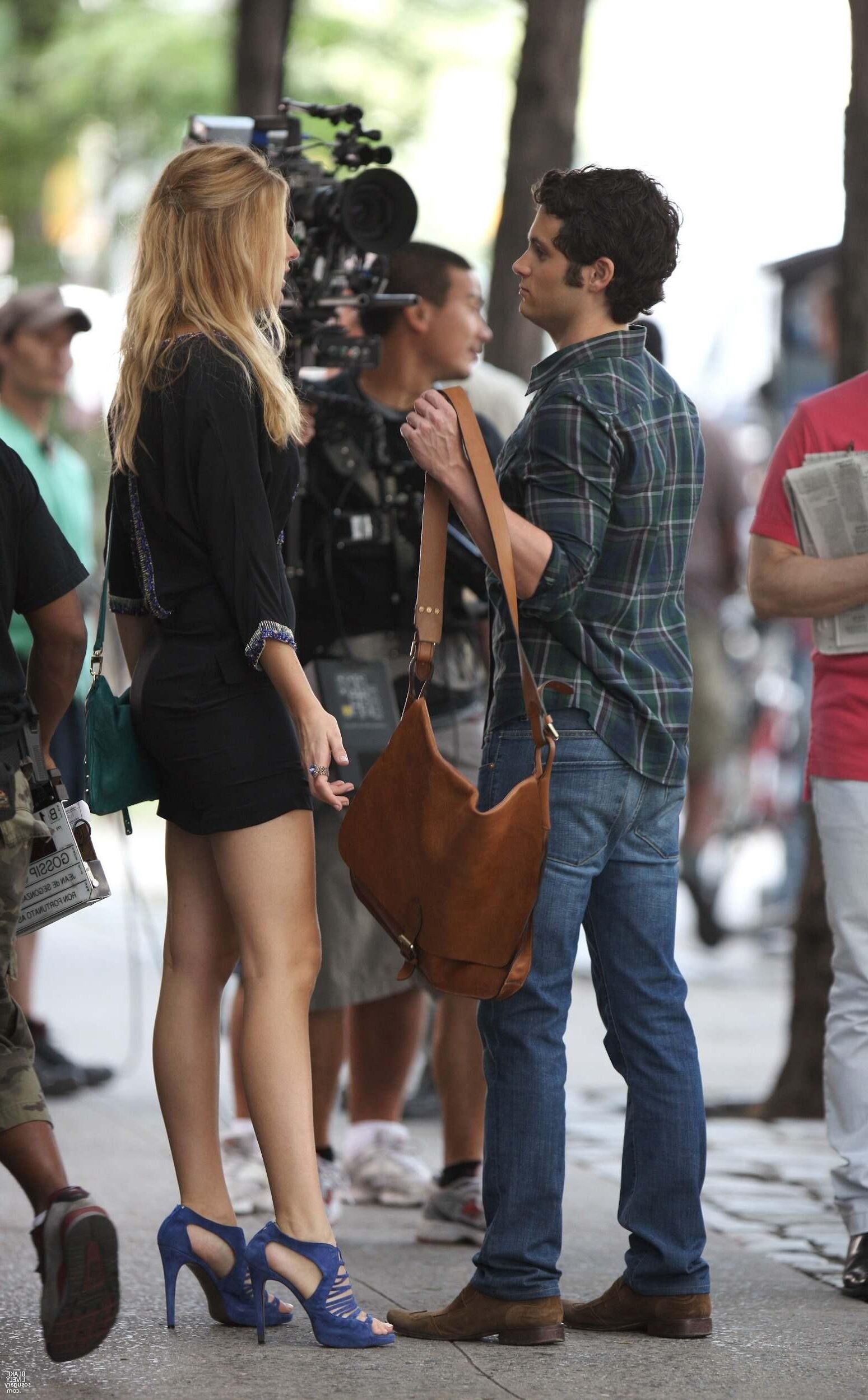 Blake Lively Drehing Gossip Girl, Juli,