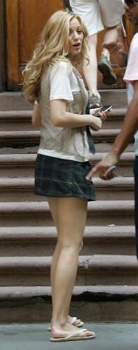 Blake Lively Drehing Gossip Girl, Juli,