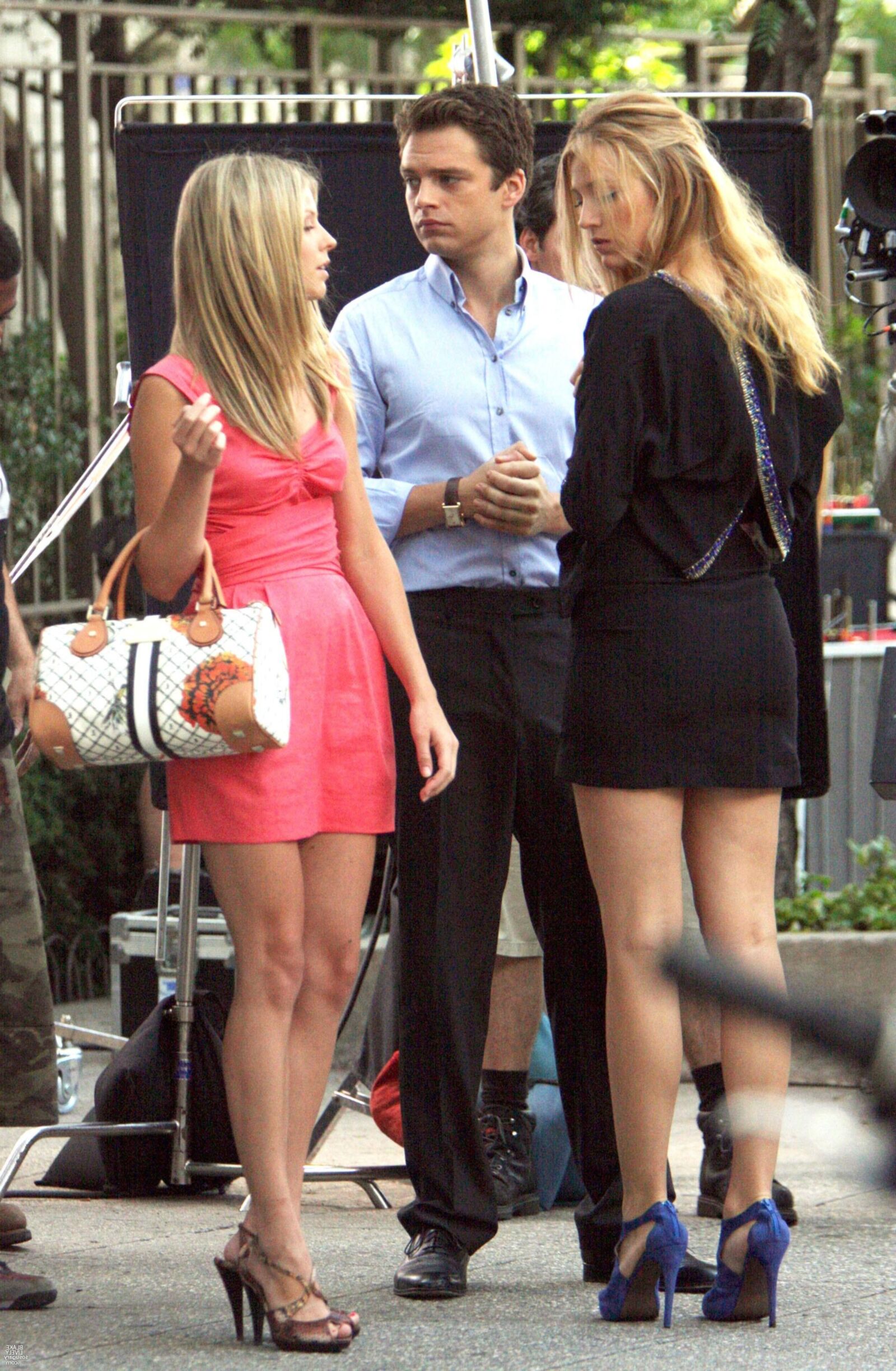 Blake Lively Drehing Gossip Girl, Juli,
