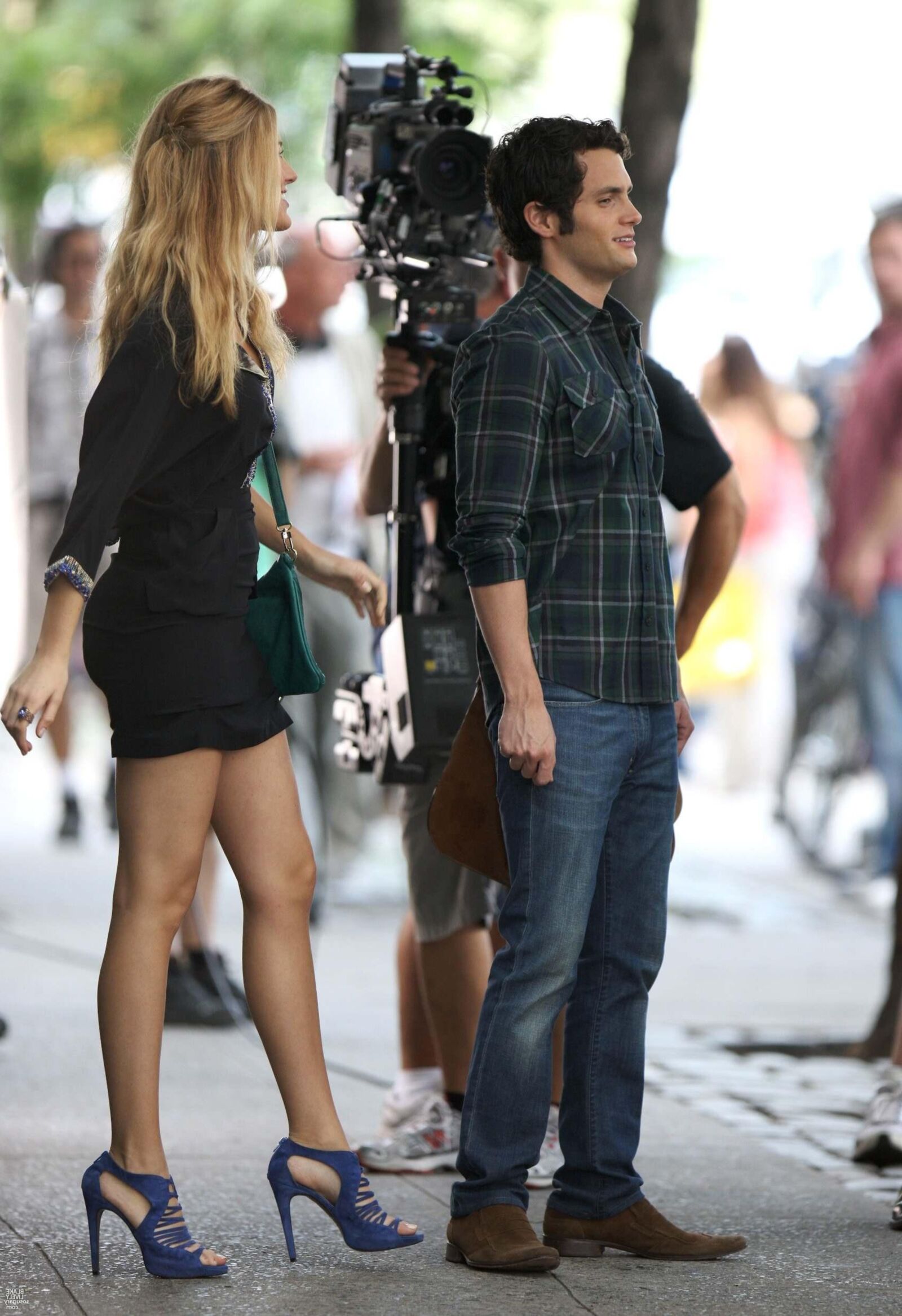 Blake Lively Drehing Gossip Girl, Juli,